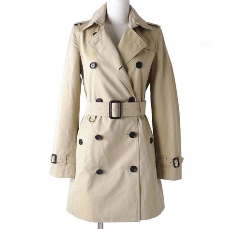 Burberry Women's 3900461 Beige Cotton Trench Coat